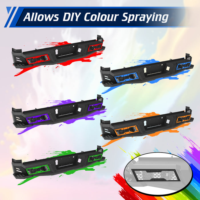 WOLFSTORM Rear Bumper for 2017-2026 Ford F250/F350, a set of 4 Inch LED Lights