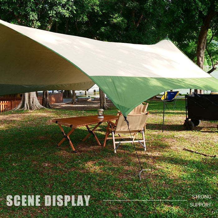 HAWKLEY Hexagonal Canopy Camping Tent Tarps - WOLFSTORM