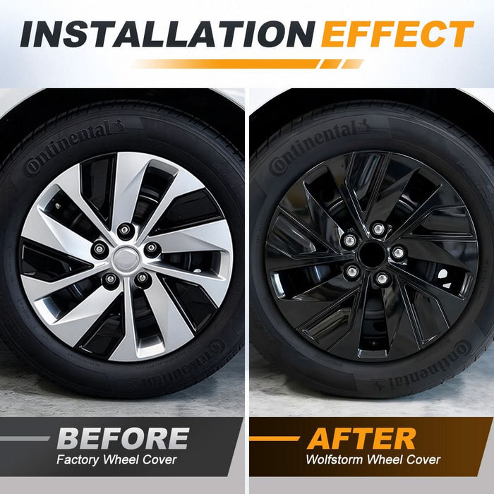 WOLFSTORM 16 Inch Hubcaps Wheel Cover Fit for 2019-2025 Nissan Altima