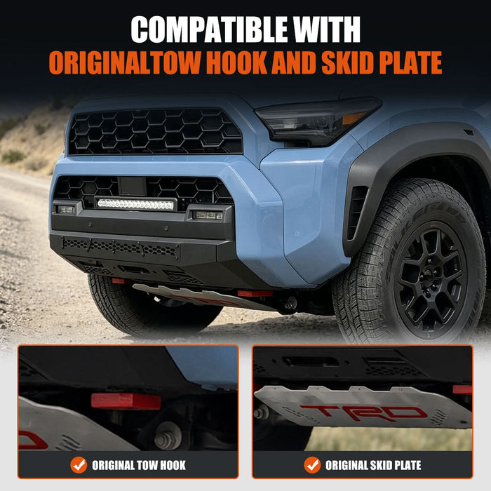 Wolfstorm Front Bumper Assembly Fits for 2025-2026 Toyota 4Runner