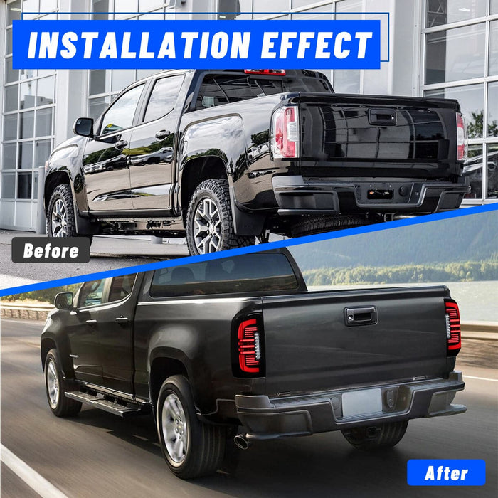WOLFSTORM LED Taillights with Sequential Turn Signal for 2015-2022 GMC Canyon