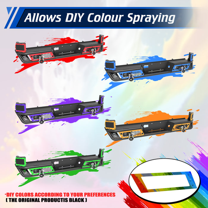 WOLFSTORM Rear Bumper for 2016-2023 TOYOTA TACOMA