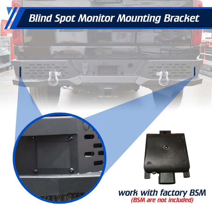 WOLFSTORM Rear Bumper for 2020-2025 Chevy Silverado 2500/3500/2500 HD/3500 HD