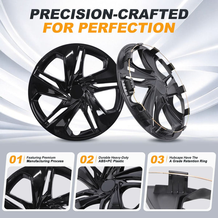 WOLFSTORM 16 Inch Hubcaps Wheel Cover for 2016-2026 Honda Civic SEDAN