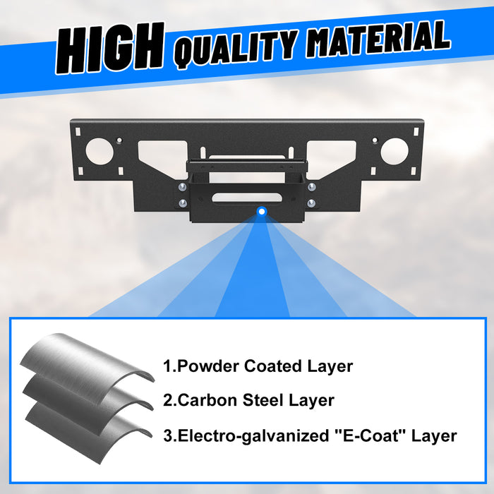 WOLFSTORM Winch Plate for 2013-2018 Dodge RAM 1500 & 2019-2024 CLASSIC