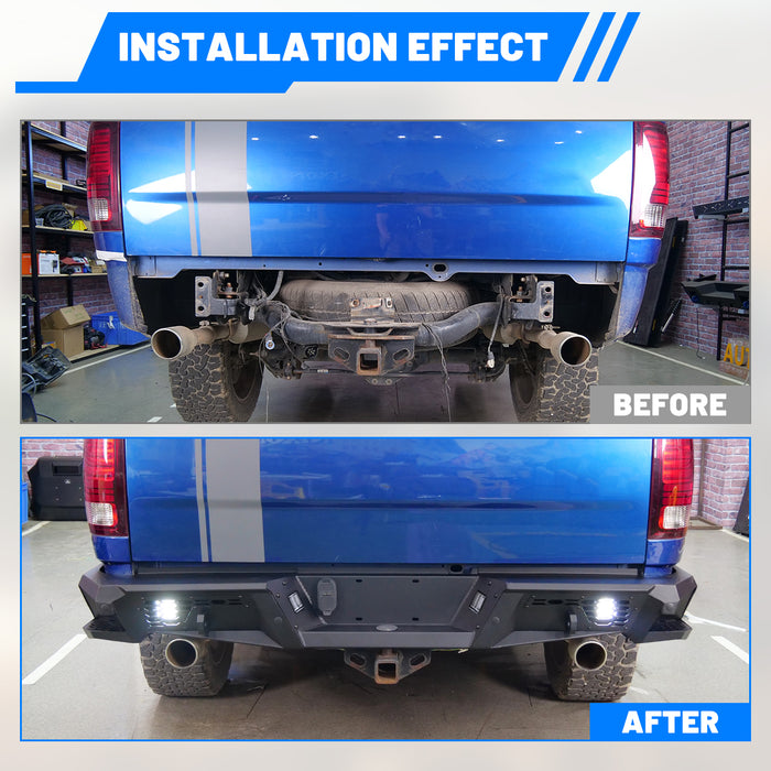 WOLFSTORM Rear Bumper for 2009-2018 Dodge Ram 1500