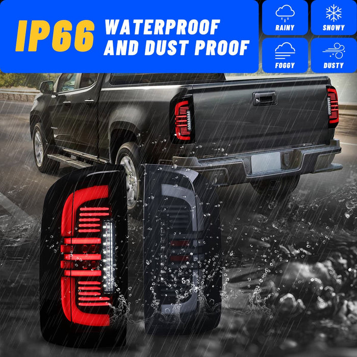 WOLFSTORM LED Taillights with Sequential Turn Signal for 2015-2022 GMC Canyon