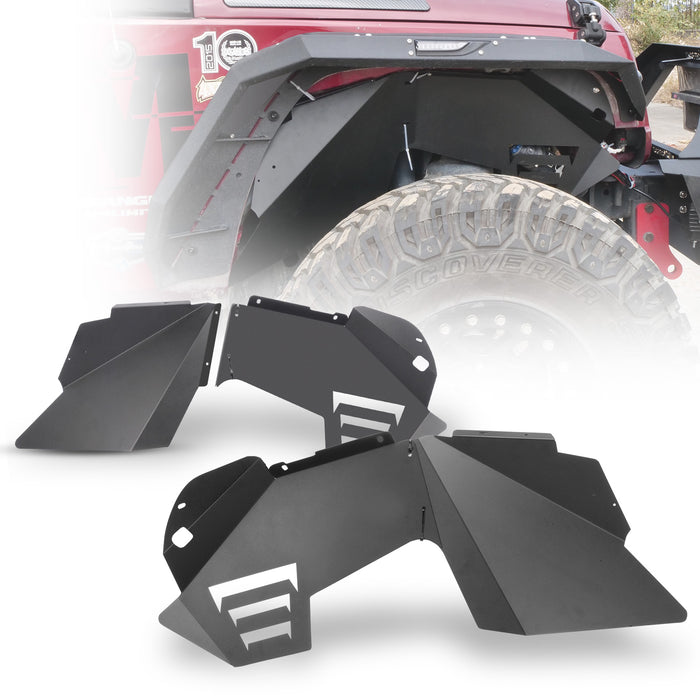 Doublures de garde-boue intérieures pour Jeep Wrangler JK/JKU 2007-2018 