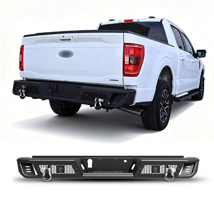 WOLFSTORM Rear Bumper Compatible with 2021-2023 Ford F-150(Excluding Raptor)