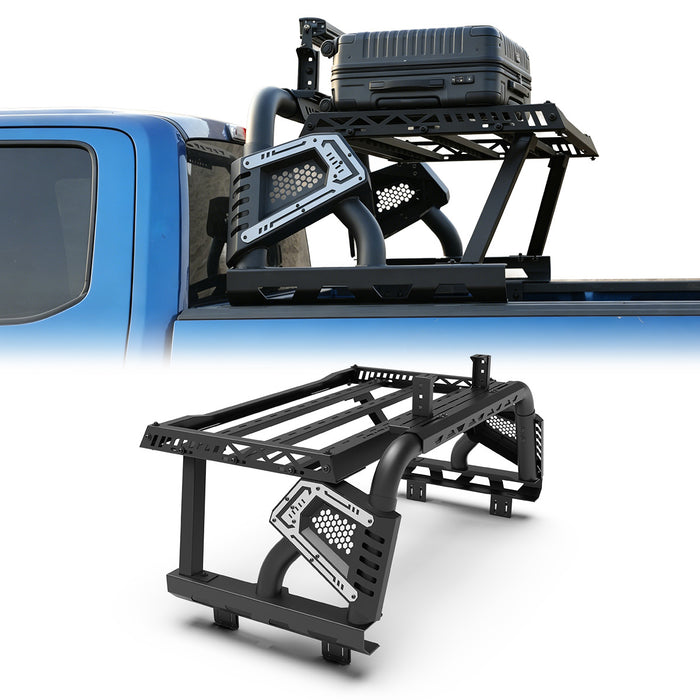 Wolfstorm Universal Adjustable Bed Rack Roll Bar for  Mid-Size &Full-Size Pickup Trucks