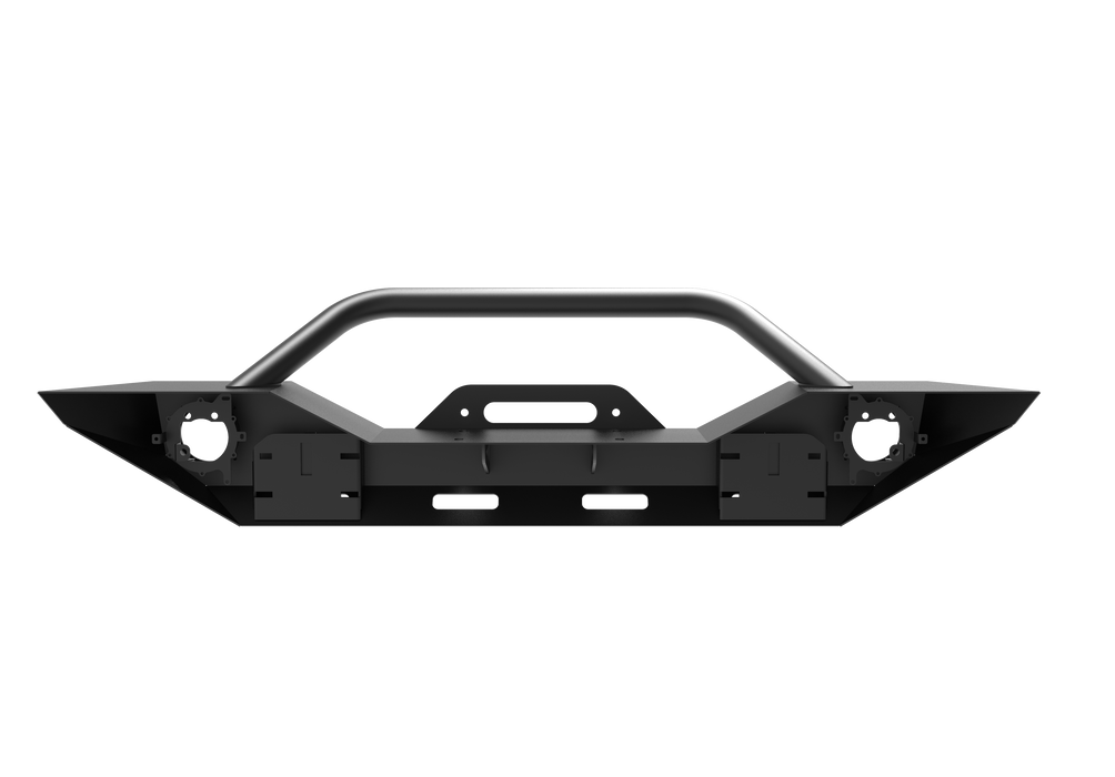 Wolfstorm Front Bumper with D-Ring, Fits for 2007-2018 Jeep WRANGLER JK, 2018-2025 JEEP WRANGLER JL, 2019-2025 JEEP GLADIATOR JT