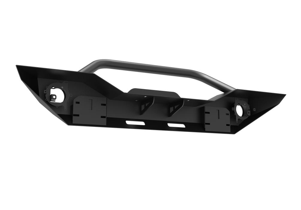 Wolfstorm Front Bumper with D-Ring, Fits for 2007-2018 Jeep WRANGLER JK, 2018-2025 JEEP WRANGLER JL, 2019-2025 JEEP GLADIATOR JT