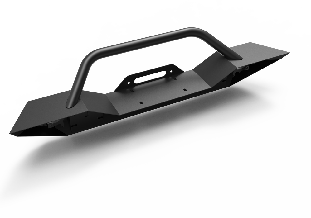 Wolfstorm Front Bumper with D-Ring, Fits for 2007-2018 Jeep WRANGLER JK, 2018-2025 JEEP WRANGLER JL, 2019-2025 JEEP GLADIATOR JT
