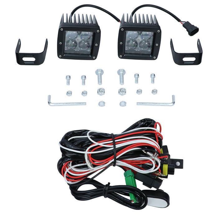 A-Pillar LED Lights Bar Mounting Brackets for Jeep Wrangler JL/JLU and Jeep Gladiator JT