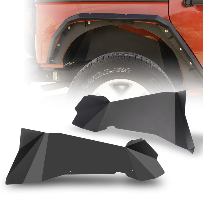 Doublures de garde-boue intérieures pour Jeep Wrangler JK/JKU 2007-2018 
