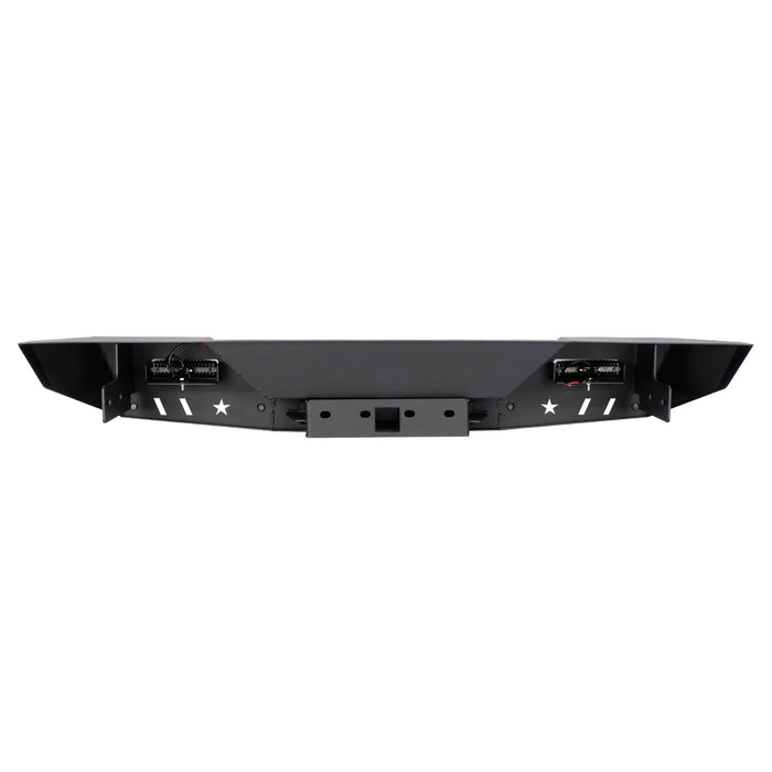Pare-chocs arrière Jeep Wrangler JK 2008-2017 avec manille à anneau en D avec lumière LED 
