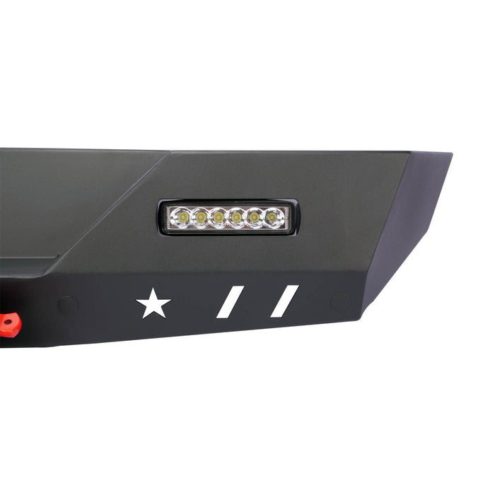 Pare-chocs arrière Jeep Wrangler JK 2008-2017 avec manille à anneau en D avec lumière LED 