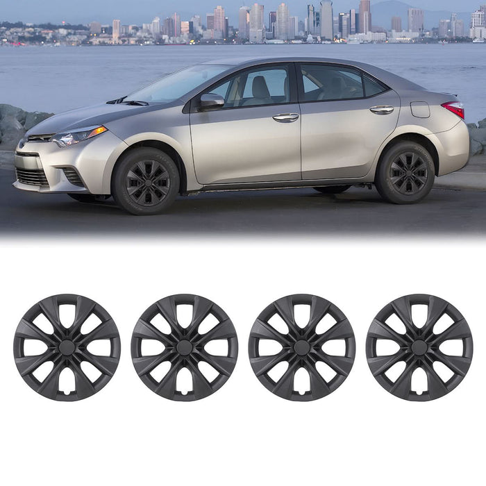 WOLFSTORM 4-Pack 15 Inch Wheel Rim Cover Hubcaps for 2009-2019 TOYOTA COROLLA