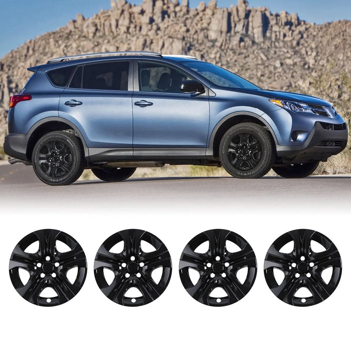 WOLFSTORM 4-Pack 17 Inch Wheel Rim Cover Hubcaps for 2013-2018 Toyota RAV4