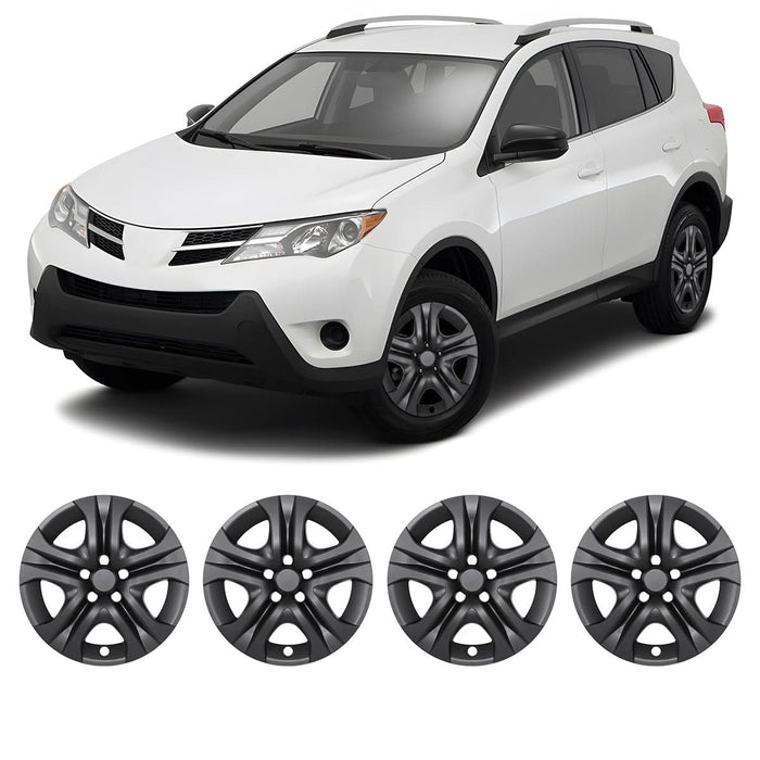 WOLFSTORM 4-Pack 17 Inch Wheel Rim Cover Hubcaps for 2013-2018 Toyota RAV4
