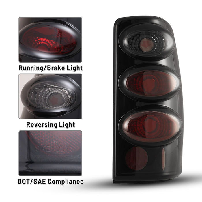 WOLFSTORM Tail Light Assembly Compatible for 2000-2006 Chevy Suburban, Chevy Tahoe, and GMC Yukon