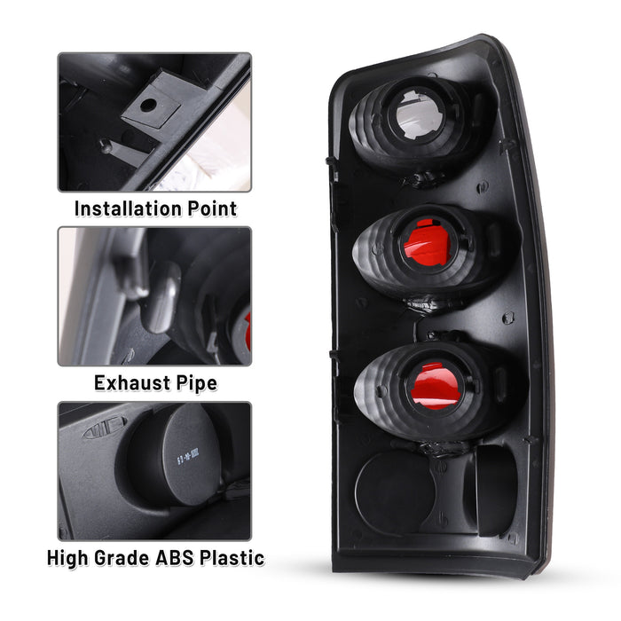 WOLFSTORM Tail Light Assembly Compatible for 2000-2006 Chevy Suburban, Chevy Tahoe, and GMC Yukon