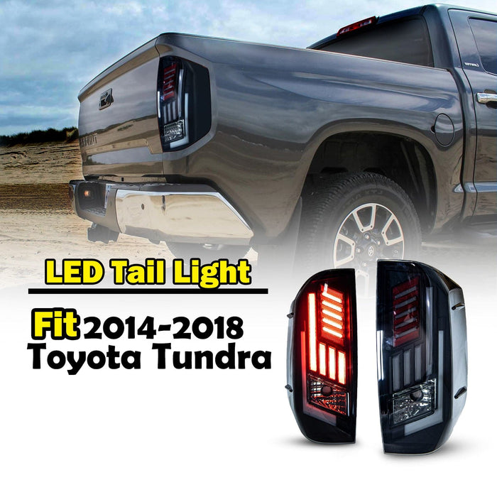 LED Tail Light for 2014-2021 Toyota Tundra Sequential Turn Signa Light - WOLFSTORM 