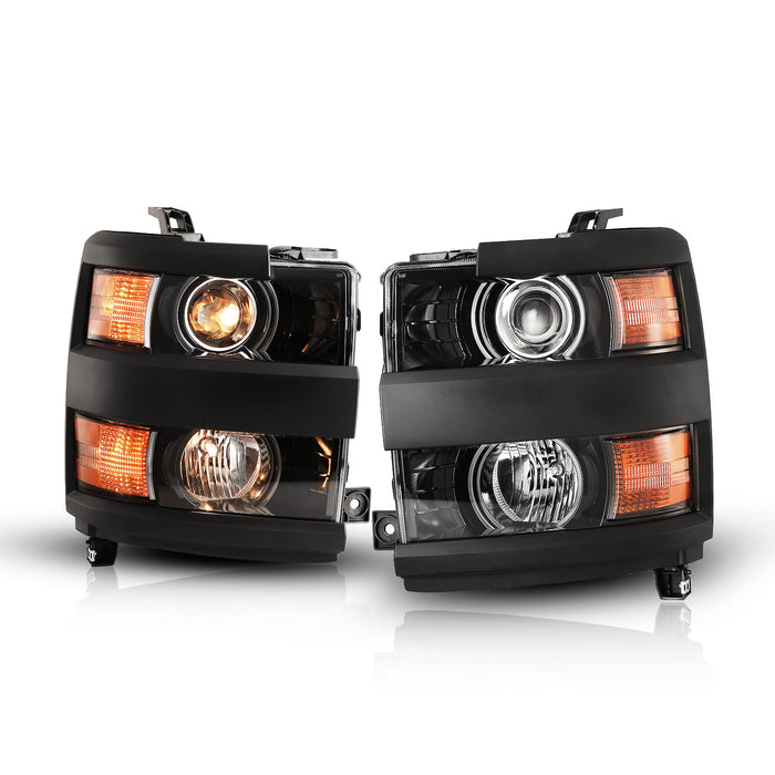 Faros delanteros LED WOLFSTORM para Chevy Silverado 2500 3500 2015-2019