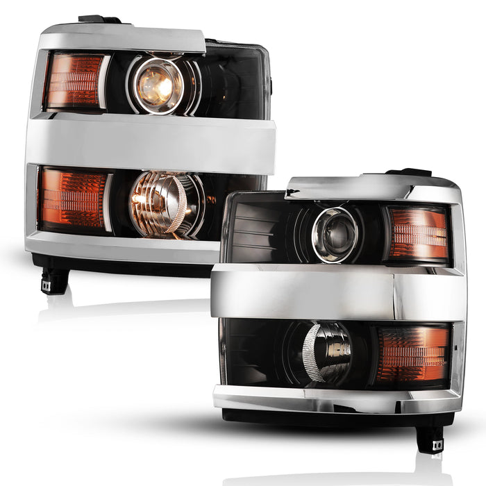 Faros delanteros LED WOLFSTORM para Chevy Silverado 2500 3500 2015-2019