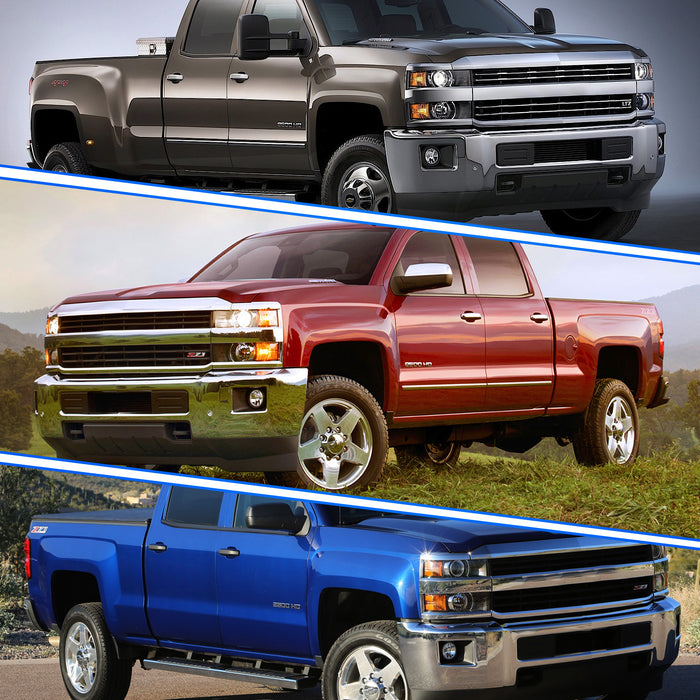 Faros delanteros LED WOLFSTORM para Chevy Silverado 2500 3500 2015-2019