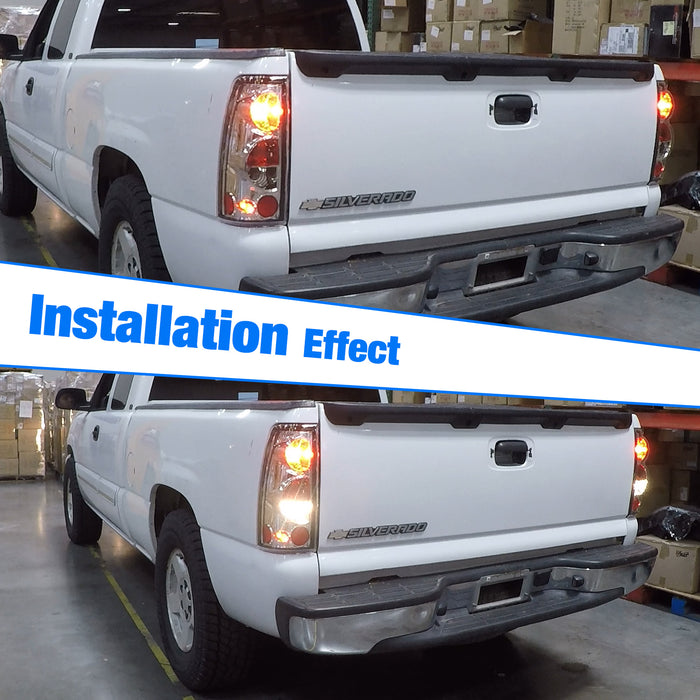 WOLFSTORM Tail Lights Fit for 2000-2006 Chevy Silverado 1500 2500 3500