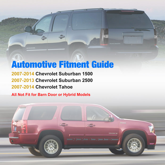 WOLFSTORM LED Tail Light Assembly Compatible with 2007-2014 Chevy Suburban/Tahoe