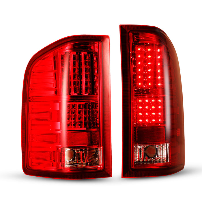 WOLFSTORM LED Tail Lights for 2007-2013 Chevy Silverado1500 2500 3500 (Not Fit 2007 Silverado with classic body)