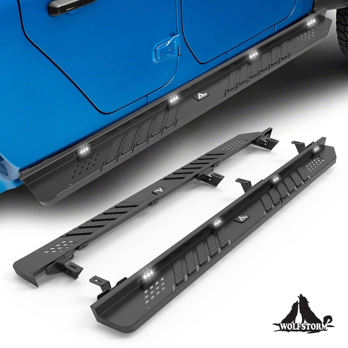 Marchepieds latéraux WOLFSTORM pour Jeep Gladiator JT 4 portes