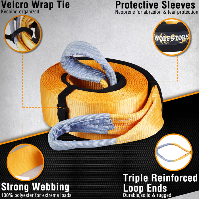 Kit de sauvetage de remorquage hors route d'urgence WOLFSTORM