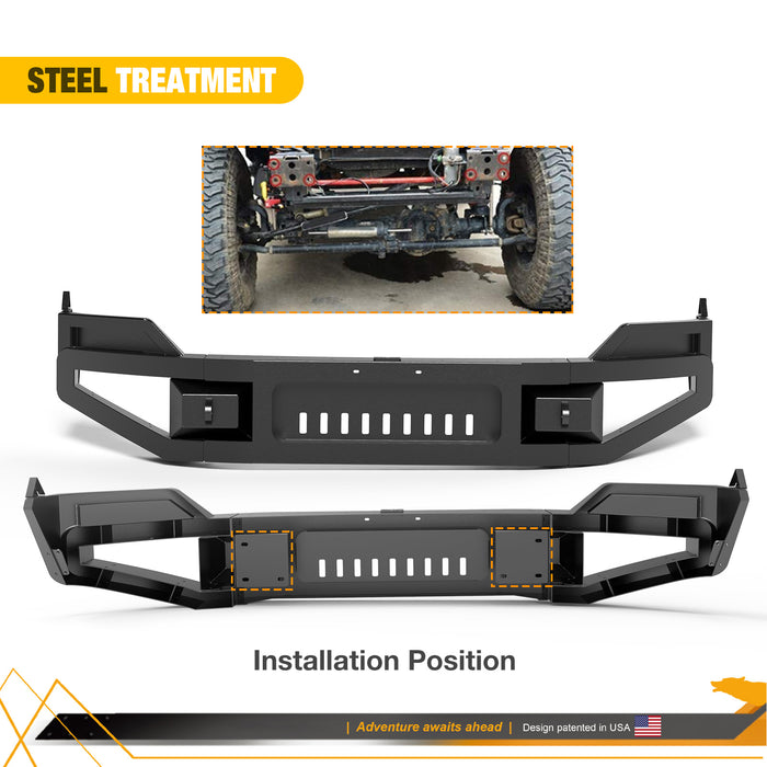 WOLFSTORM Front Bumper Replacement for 2013-2018 Dodge Ram 1500 Excluding Rebel & 2019-2024 Dodge Ram 1500 Classic Exculding Warlock;
