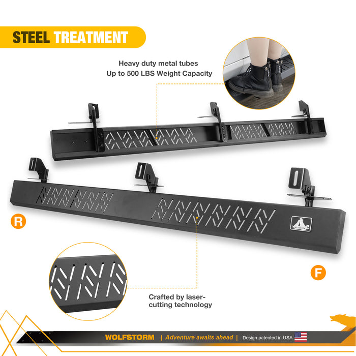 Side Step, Running Board, Nerf Bars for 2019-2024 Jeep Gladiator JT (4 Door ONLY)