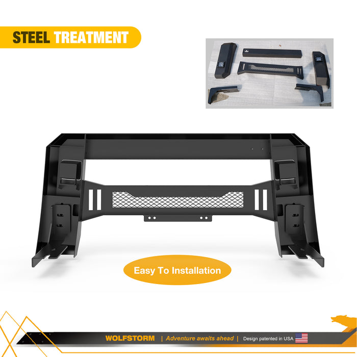 WOLFSTORM F150 Pare-chocs avant avec 2 lumières LED et 3 feux de position compatibles avec Ford F-150 2018-2020