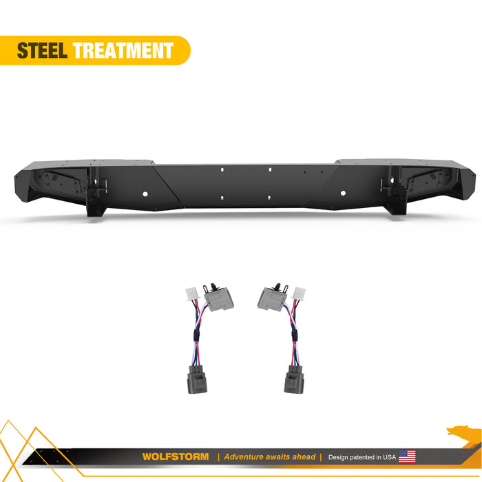 Pare-chocs arrière pour Jeep Wrangler JK 2008-2017 avec feux de freinage LED 