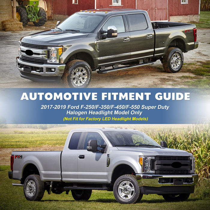 WOLFSTORM Headlights for 2017-2019 Ford F-250 F-350 F-450 Super Duty