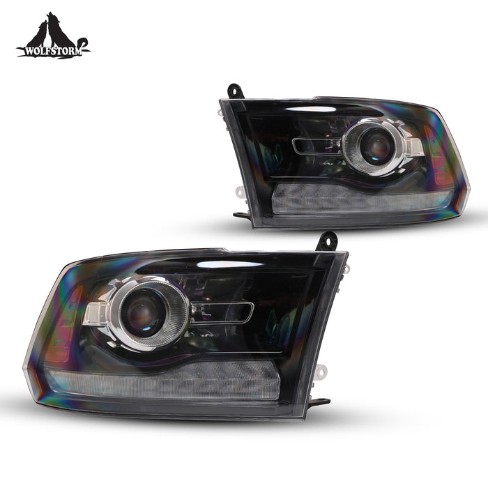 WOLFSTORM Headlight Assembly for 2013-2018 Dodge Ram 1500/2500/3500 and 2019-2024 Ram 1500 Classic