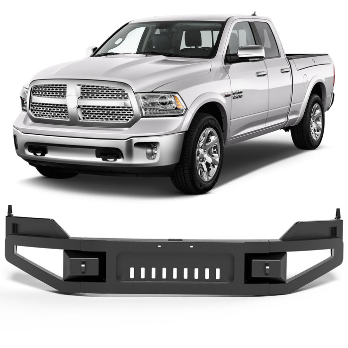 WOLFSTORM Front Bumper Replacement for 2013-2018 Dodge Ram 1500 Excluding Rebel & 2019-2024 Dodge Ram 1500 Classic Exculding Warlock;