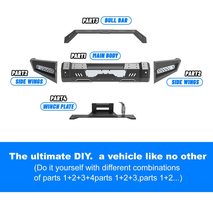 WOLFSTORM Offroad Front Bumper For Ford F-150 2015-2017(Excluding Raptor)