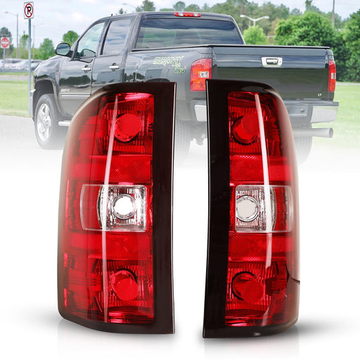 WOLFSTORM Taillights for 2007-2013 Chevy Silverado 1500 2500 3500/ Chevrolet 07-13 Silverado Rear Lamps Assembly Tail Light Replacement - WOLFSTORM 
