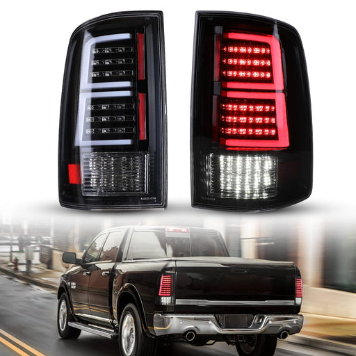 WOLFSTORM LED Tail Lights for 2009-2018 Dodge Ram 1500 2500 3500 and 2019-2023 Ram 1500 Classic - WOLFSTORM 