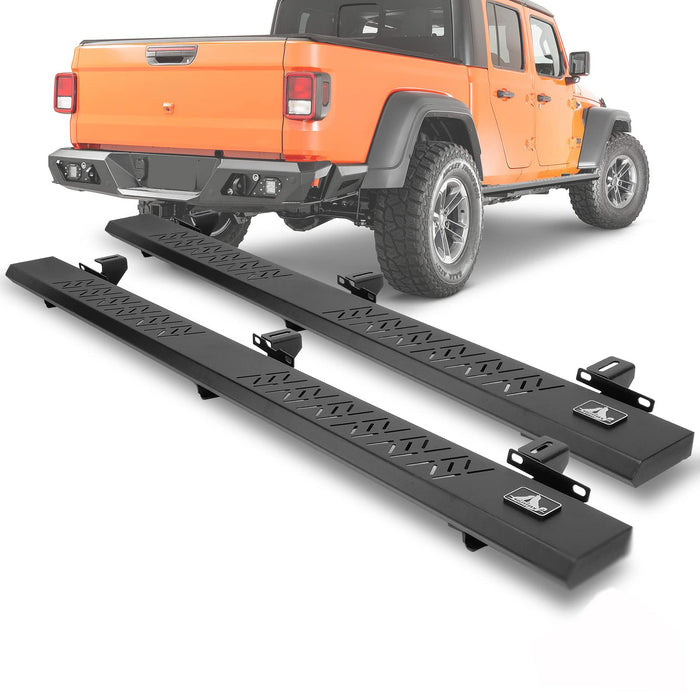 Side Step, Running Board, Nerf Bars for 2019-2023 Jeep Gladiator JT (4 Door ONLY) - WOLFSTORM 