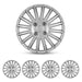 WOLFSTORM 15 Inch Automotive Hubcap Set of 4 Lacquer Wheel Tire Covers - WOLFSTORM