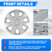 WOLFSTORM Premium 14 Inches Wheel Rim Cover Hubcaps - WOLFSTORM