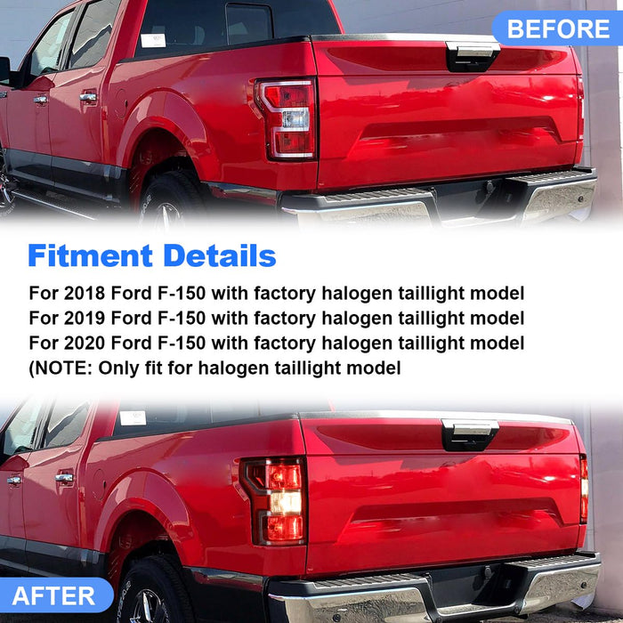 WOLFSTORM Tail Light for 2018 2019 2020 Ford F-150 Halogen Taillight Model - WOLFSTORM 