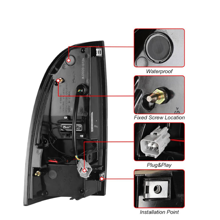 WOLFSTORM LED Tail Light Compatible with 2005-2015 Toyota Tacoma - WOLFSTORM 